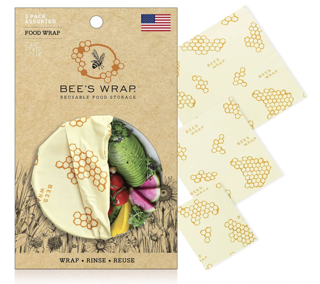 food storage 3 pack beeswax wrap