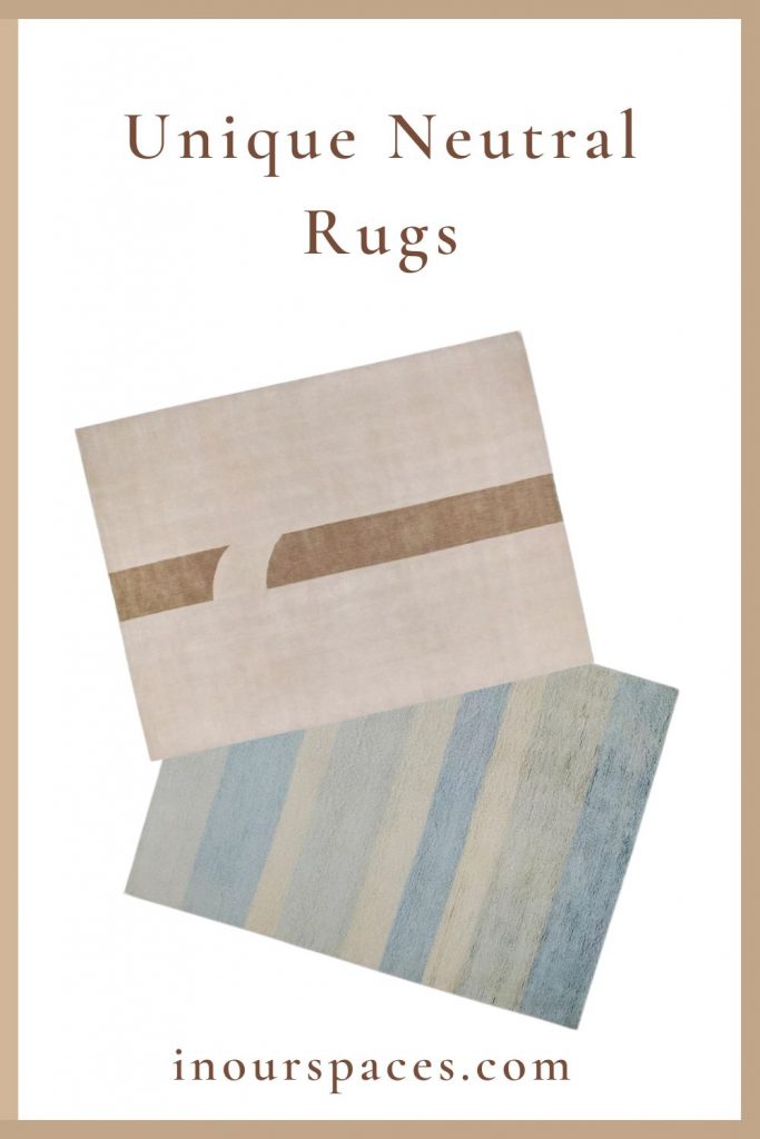 unique neutral rugs pin