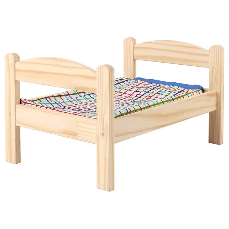 ikea wooden doll bed
