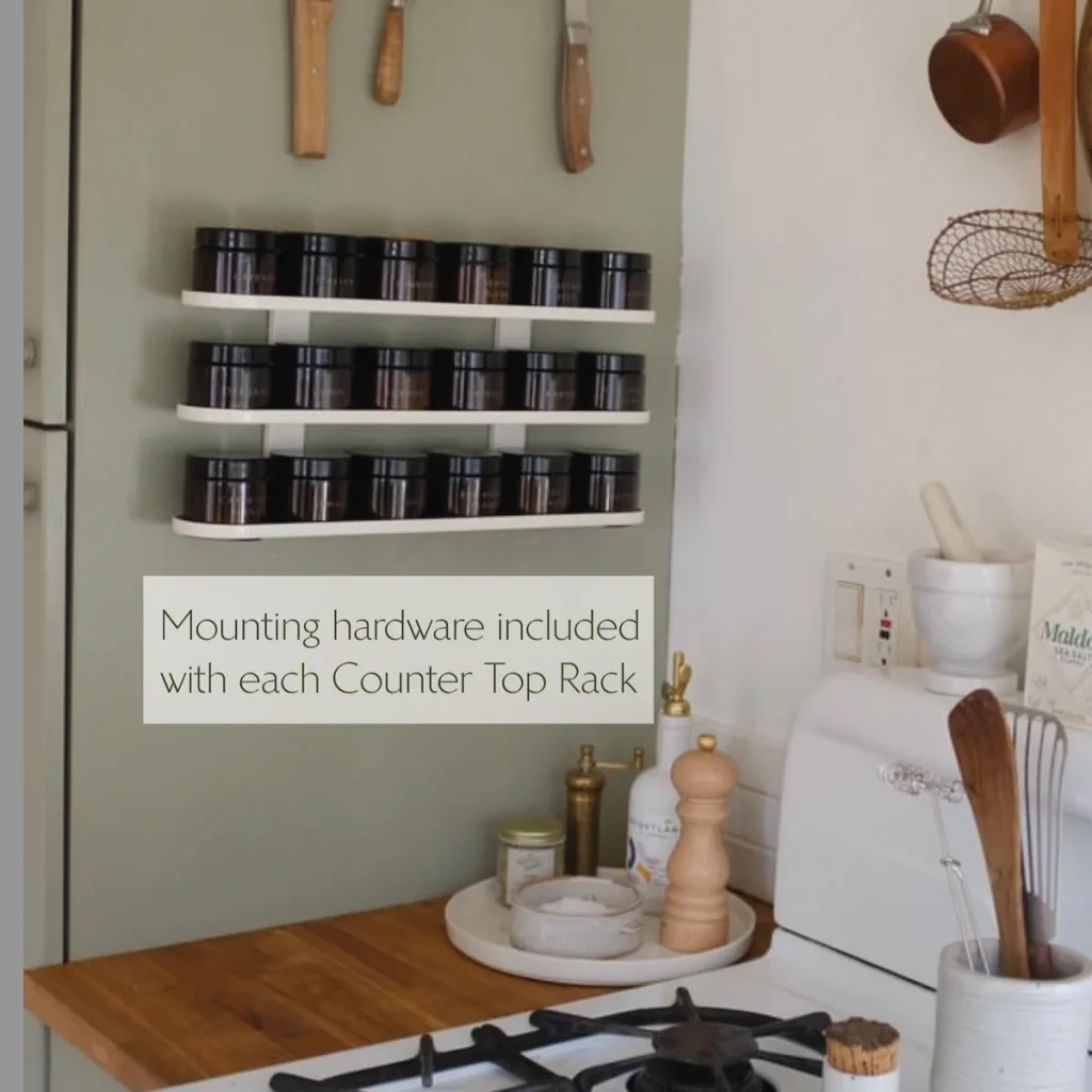 wall mounted spices rack